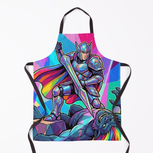 Item preview, Cuddle Planet Knight – Cosmic Warrior vs Rainbow Troll Art designed and sold by Black Infinite Worlds.