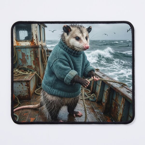 Item preview, Possum Battles the North Sea designed and sold by Tridentulus.