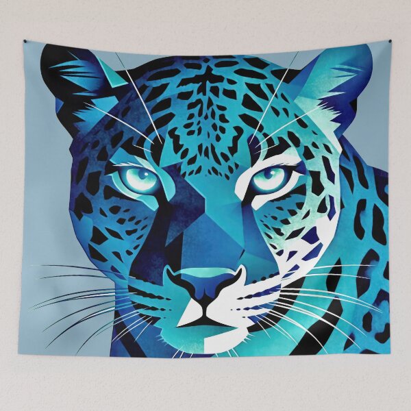 Item preview, Blue leopard designed and sold by Javier Narváez Solarte.