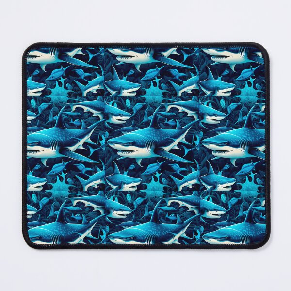 Item preview, Deep Sea Shark Frenzy - Oceanic Predator Pattern designed and sold by edstorebeaches.