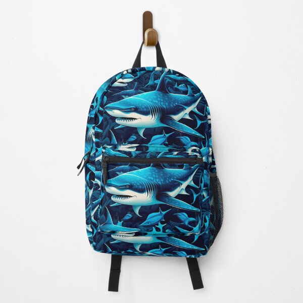 Item preview, Deep Sea Shark Frenzy - Oceanic Predator Pattern designed and sold by edstorebeaches.
