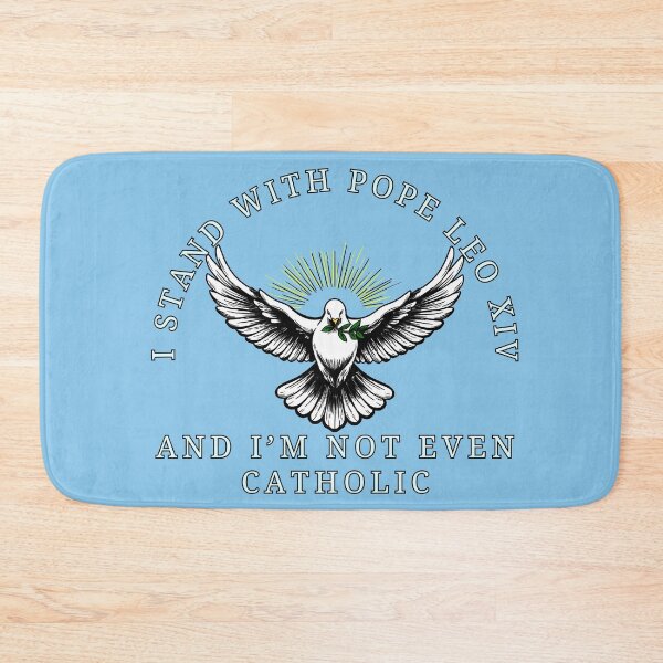 Item preview, I Stand With Pope Leo XIV And I’m Not Even Catholic designed and sold by Kate Miller Illustrator.