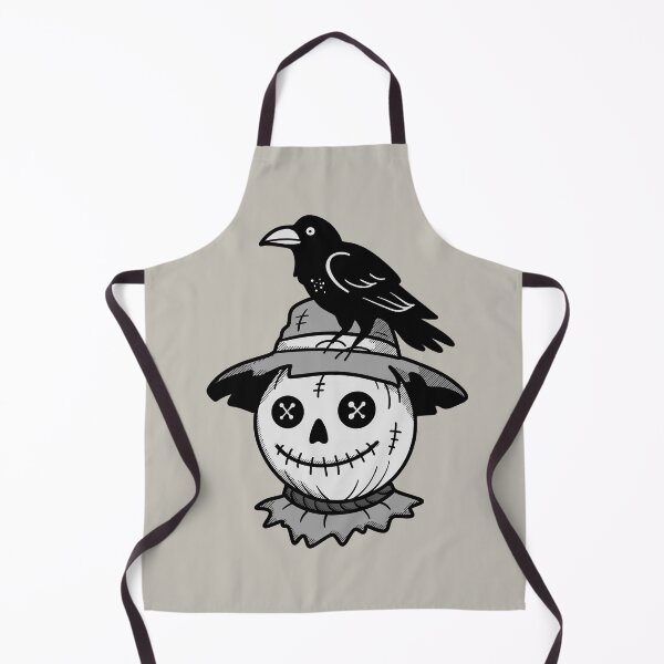 Item preview, Creepy Scarecrow with Crow – Minimal Halloween Skull Design designed and sold by homework store.