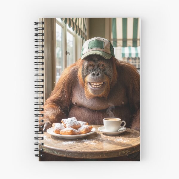 Item preview, Happy Orangutan in French Quarter Embraces Yat Culture designed and sold by Tridentulus.