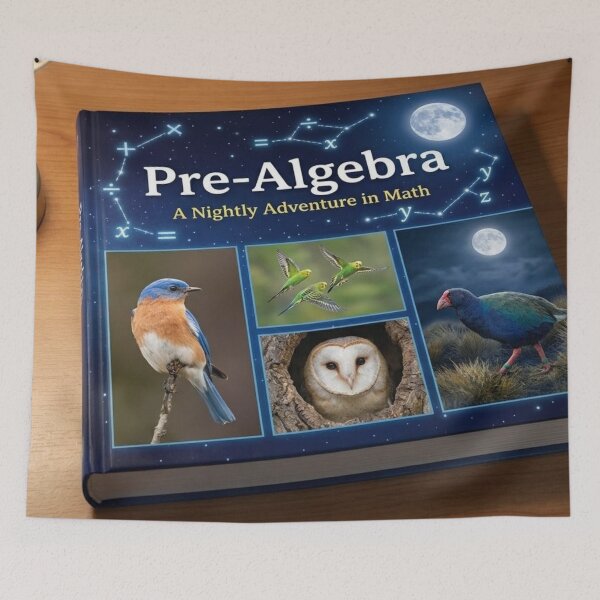 Item preview, Bird Loving Pre-Algebra Math Book designed and sold by Uniqueartai.