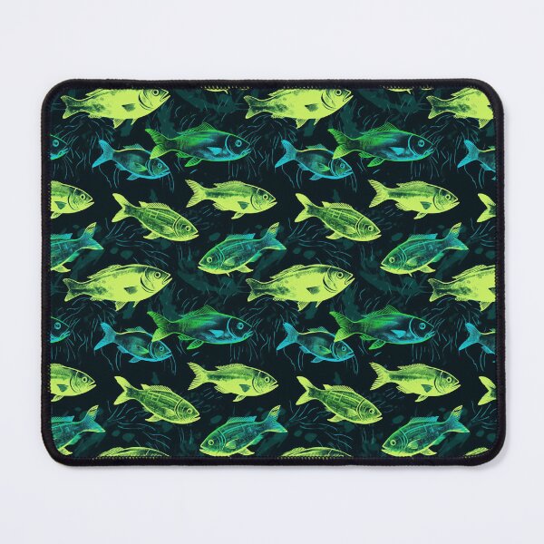 Item preview, Neon fishies - green fish  designed and sold by EliteShadow.