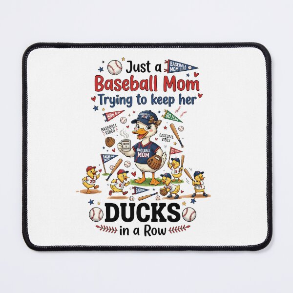 Item preview, Just a Baseball Mom Trying to Keep Her Ducks in a Row Cute Game Day Duck Design designed and sold by Winarrts.