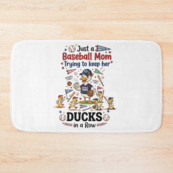 Item preview, Just a Baseball Mom Trying to Keep Her Ducks in a Row Cute Game Day Duck Design designed and sold by Winarrts.