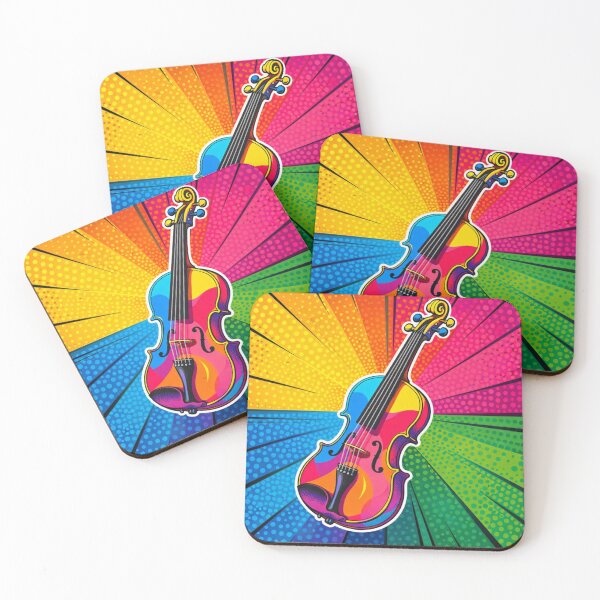 Item preview, Colorful Violin Sticker Pop Art Music Lover Gift designed and sold by BlairWynne.