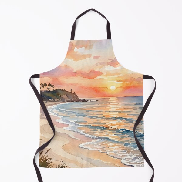 Item preview, Watercolor Sunset Cove: A Summer Vacation Journey designed and sold by VibranPalette.