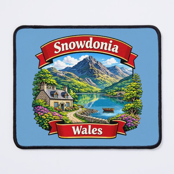 Item preview, Snowdonia, Wales - Mountain Lake designed and sold by Myra365Art.