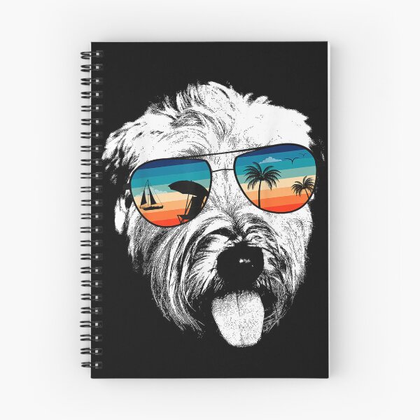 Item preview, Wheaten Terrier With Glasses Sunglasses Retro designed and sold by goombi-creative.