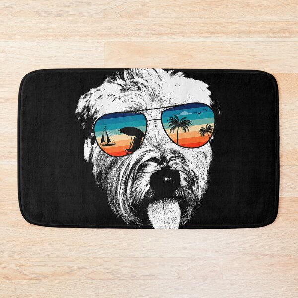 Item preview, Wheaten Terrier With Glasses Sunglasses Retro designed and sold by goombi-creative.