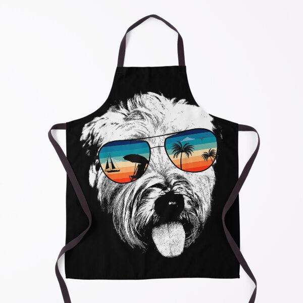 Item preview, Wheaten Terrier With Glasses Sunglasses Retro designed and sold by goombi-creative.