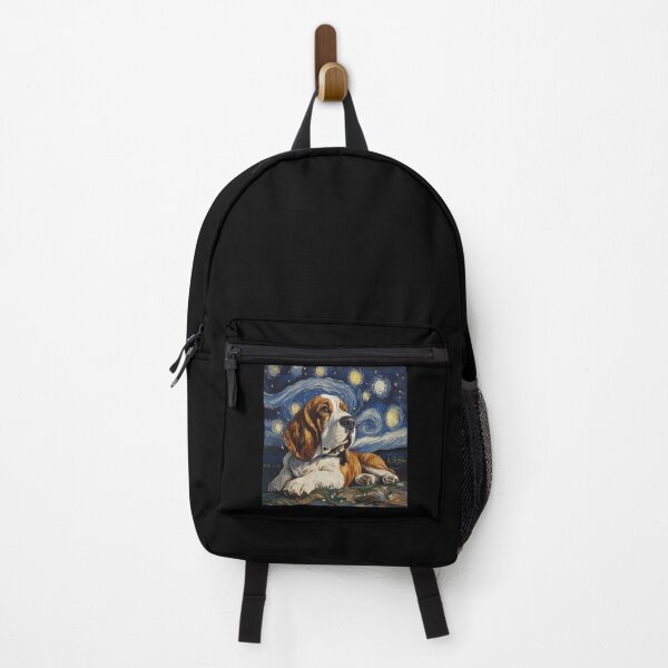 Item preview, Basset Hound Starry Night designed and sold by Myra365Art.