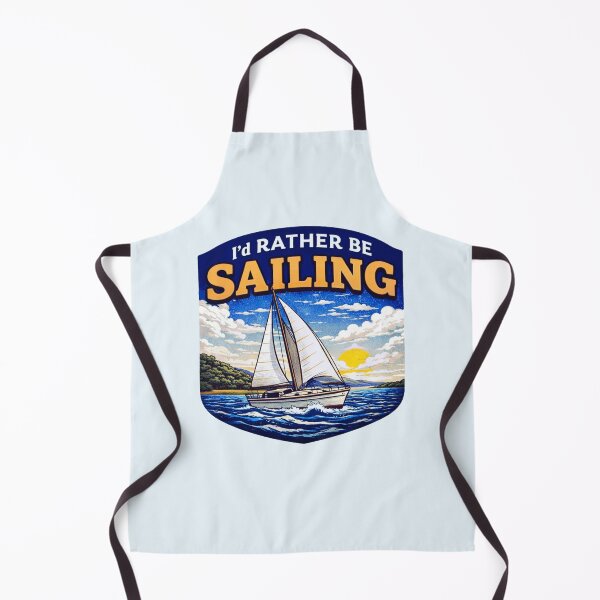 Item preview, I'd Rather Be Sailing - Coastal Boat Adventure designed and sold by Myra365Art.