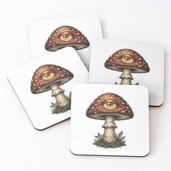 Item preview, Eye Mushroom – Mystical Amanita Sticker designed and sold by TwistedAgain.