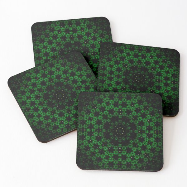 Item preview, Green Fractal Pattern Design designed and sold by IntelliMindDesigns.