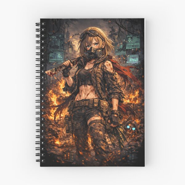 Item preview, Girl Post Apocalyptic wallpapers designed and sold by bashhonkdesign.
