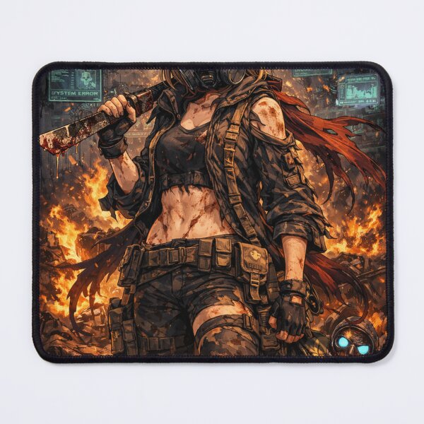 Item preview, Girl Post Apocalyptic wallpapers designed and sold by bashhonkdesign.