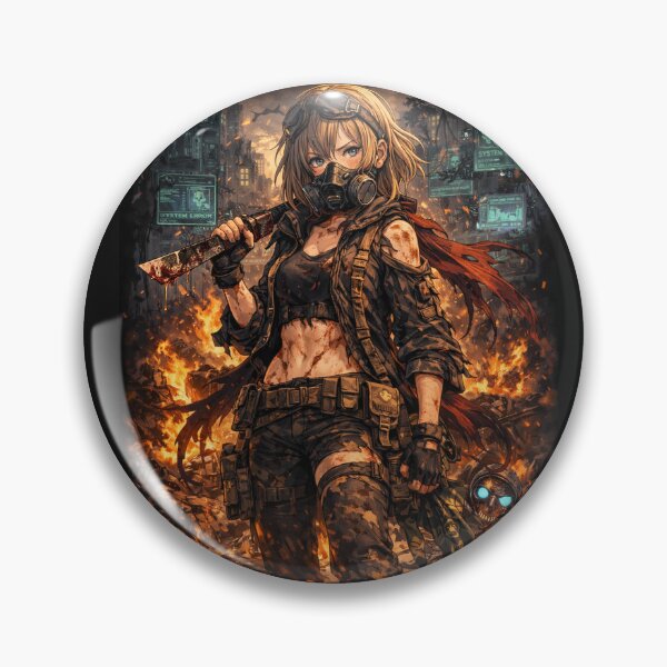 Item preview, Girl Post Apocalyptic wallpapers designed and sold by bashhonkdesign.
