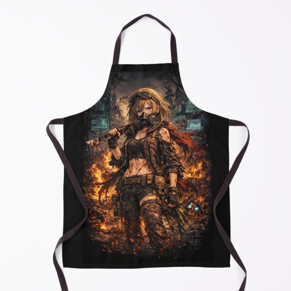 Item preview, Girl Post Apocalyptic wallpapers designed and sold by bashhonkdesign.