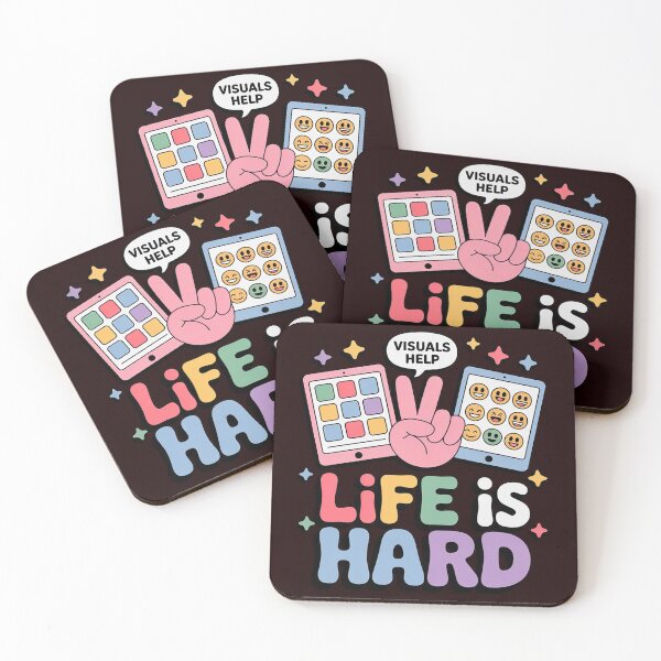 Item preview, Life Is Hard Visuals Help Therapist Applied Behavior designed and sold by WILI-YAWILI.