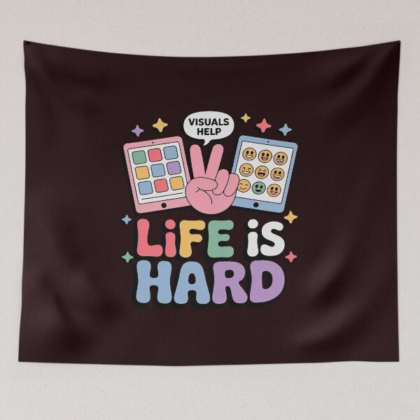 Item preview, Life Is Hard Visuals Help Therapist Applied Behavior designed and sold by WILI-YAWILI.
