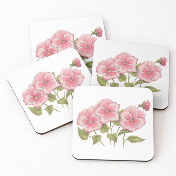 Item preview, Pink Pansy Flowers designed and sold by NaughtyFlorals.