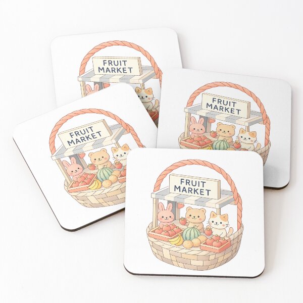 Item preview, Miniature Fruit Market Cute Kawaii Art designed and sold by SoftSproutstu.