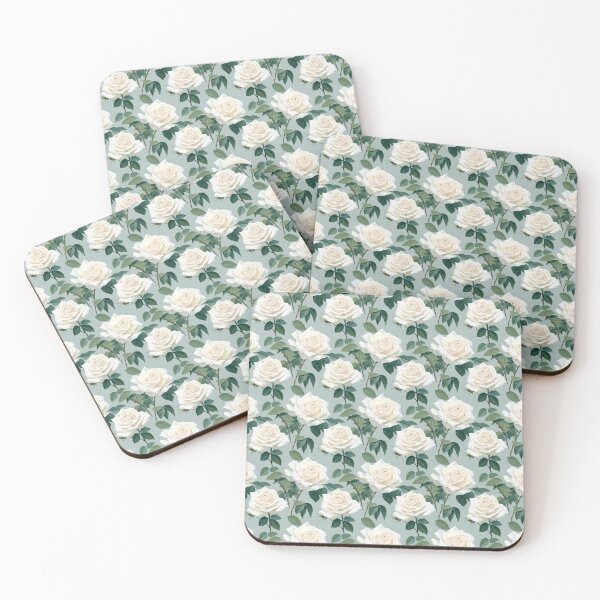 Item preview, White Roses - pretty spring pattern designed and sold by EliteShadow.