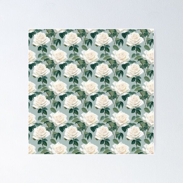 Item preview, White Roses - pretty spring pattern designed and sold by EliteShadow.