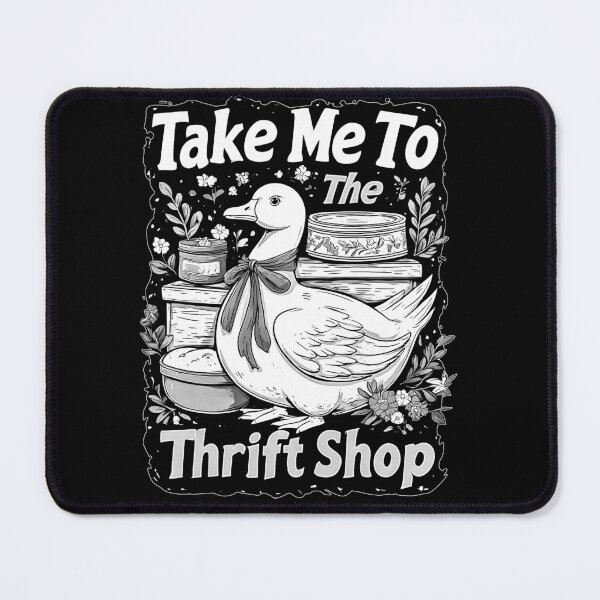 Item preview, Take Me To The Thrift Shop Blue Bow Tie Goose Vintage Tins Floral Retro designed and sold by graphixpolash.