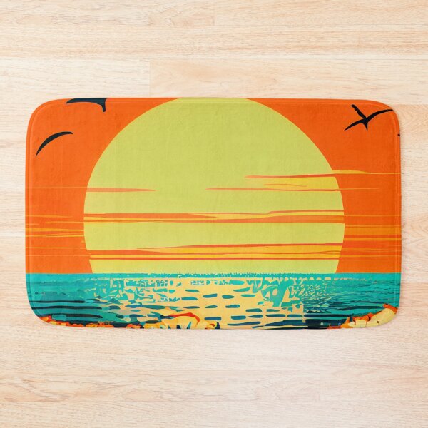Item preview, Neon Beach Sunset - Rio de Janeiro Pop Art Style designed and sold by edstorebeaches.