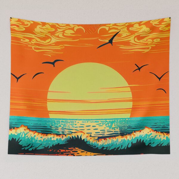 Item preview, Neon Beach Sunset - Rio de Janeiro Pop Art Style designed and sold by edstorebeaches.