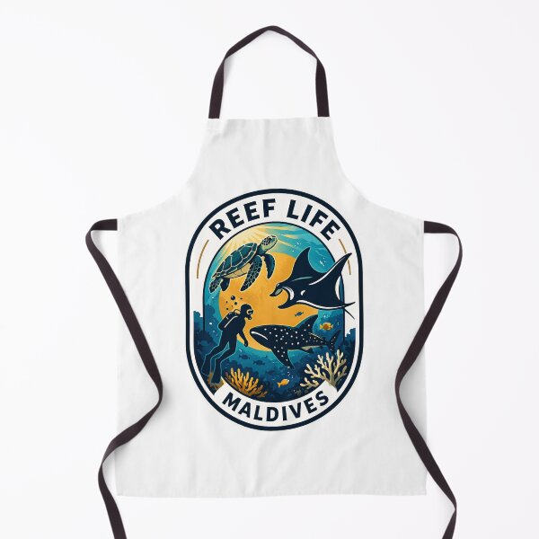 Item preview, Modern Maldives Reef Life design - High Contrast Scuba Diving Souvenir for Ocean Lovers designed and sold by Peycer.