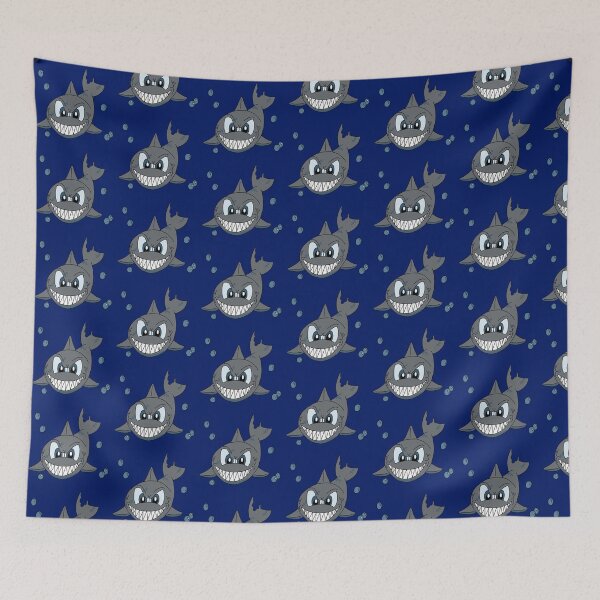 Item preview, Mean Deep Ocean Smiling Beach Shark designed and sold by CozyCritters8.