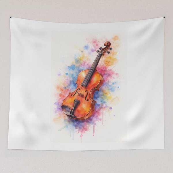 Item preview, Watercolor Violin Art Gift for Music Lovers designed and sold by BlairWynne.
