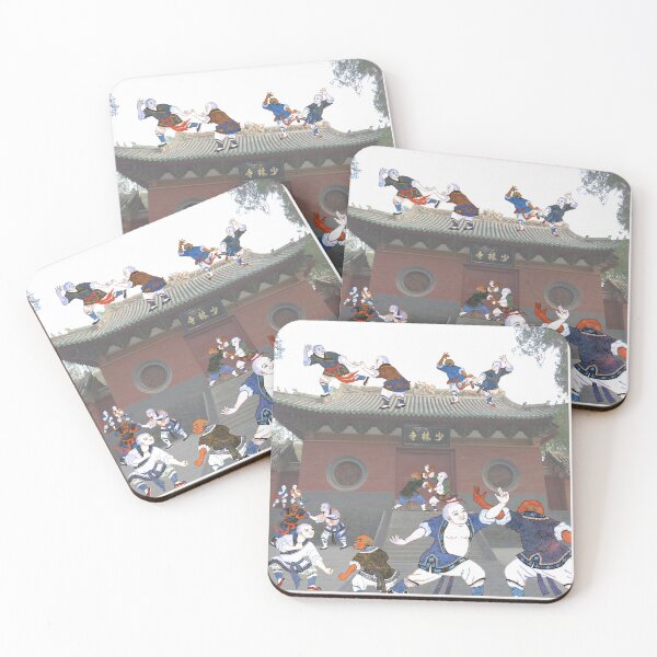 Item preview, Monks sparring in front of Shaolin Temple - Martial Arts designed and sold by NurturingSpirit.