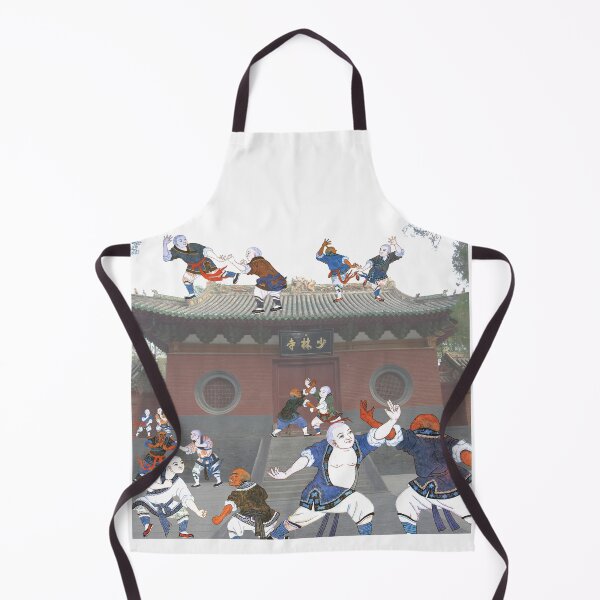 Item preview, Monks sparring in front of Shaolin Temple - Martial Arts designed and sold by NurturingSpirit.