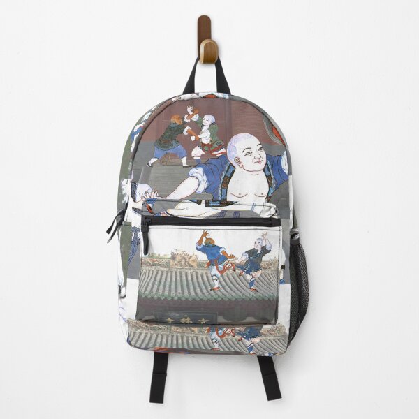 Item preview, Monks sparring in front of Shaolin Temple - Martial Arts designed and sold by NurturingSpirit.