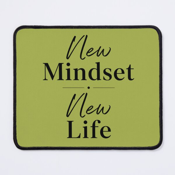 Item preview, New Mindset New Life Minimalist Typography Design | Motivational Quote Aesthetic | Self Growth Inspiration Sticker T-Shirt designed and sold by Sanika arts .