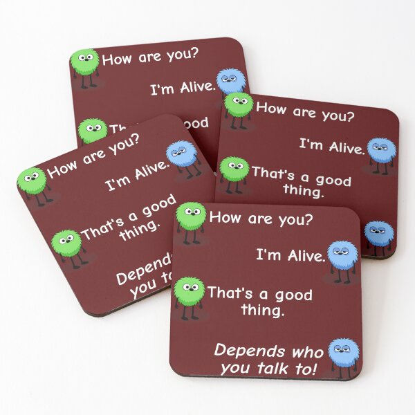 Item preview, Depends Who You Talk To – Funny Conversation Cartoon T-Shirt designed and sold by TheThinglings.