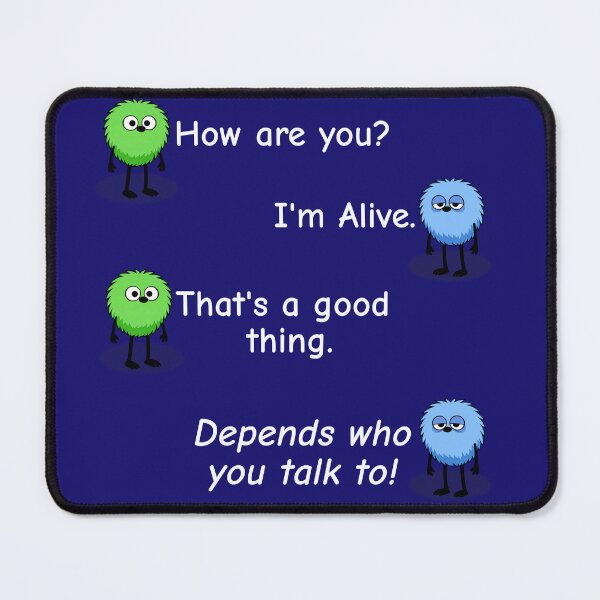 Item preview, Depends Who You Talk To – Funny Conversation Cartoon T-Shirt designed and sold by TheThinglings.