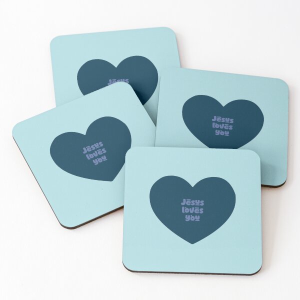 Item preview, JESUS LOVES YOU | NAVY HEART designed and sold by thehappyintrovert .