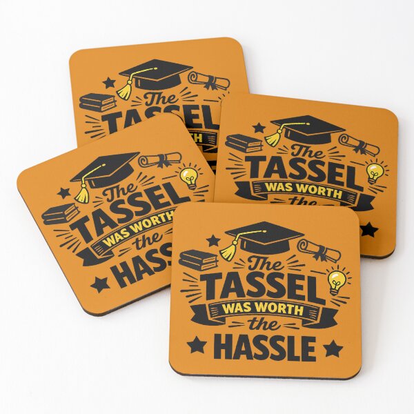 Item preview, The Tassel Was Worth the Hassle – Bold Graduation Quote Design designed and sold by DesignHouse07.