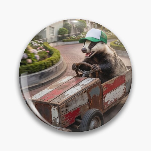 Item preview, Badger Races Down Lombard Street designed and sold by Tridentulus.