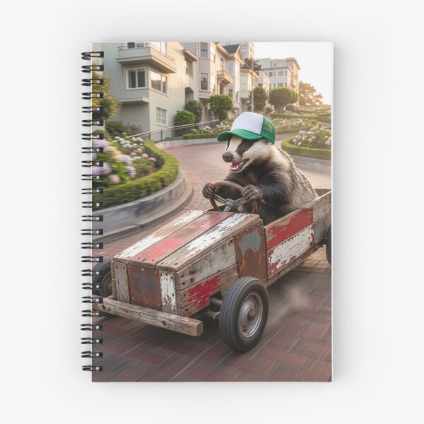 Item preview, Badger Races Down Lombard Street designed and sold by Tridentulus.