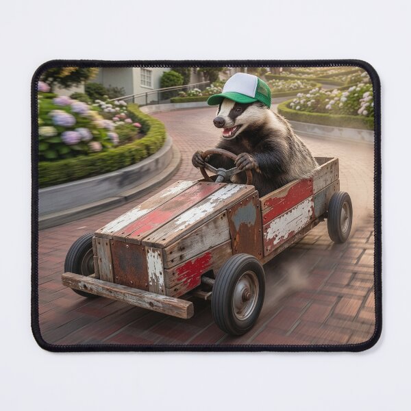 Item preview, Badger Races Down Lombard Street designed and sold by Tridentulus.