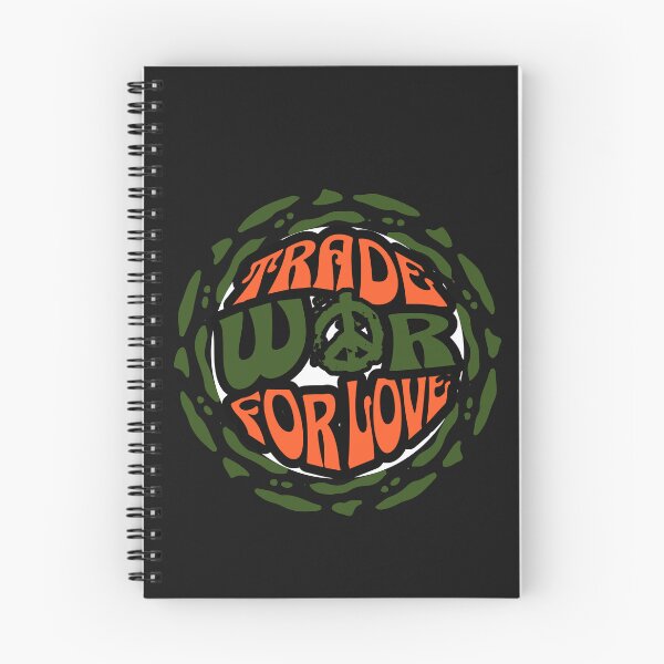 Item preview, Trade War For Love Peace Sign Retro Groovy designed and sold by Tsugraf Designs.